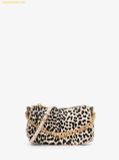  Túi Đeo Vai Michael Kors MK Carmela Small Cheetah Print Calf Hair and Leather Satchel 