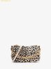 Túi Đeo Vai Michael Kors MK Carmela Small Cheetah Print Calf Hair and Leather Satchel