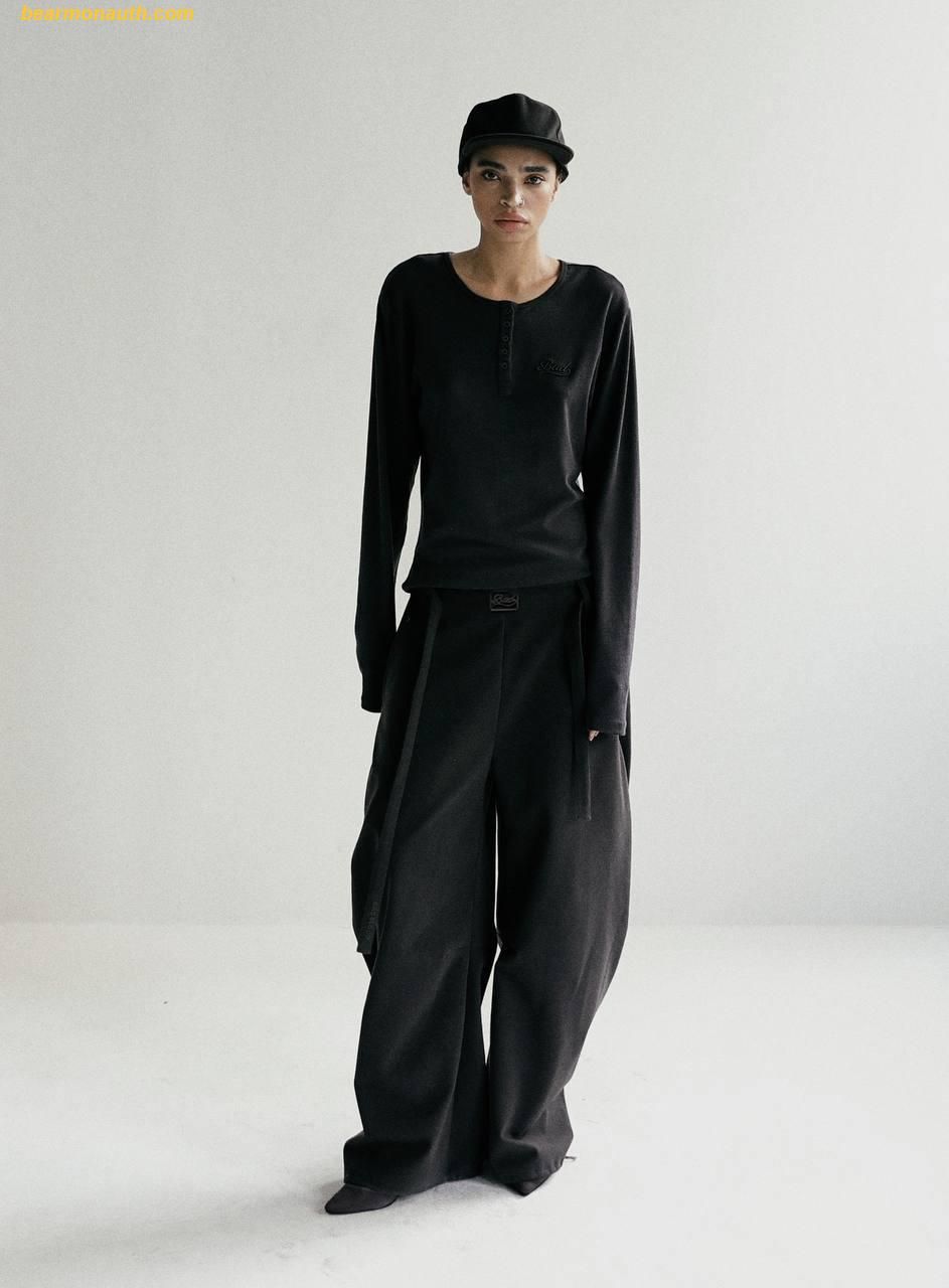 BADBLOOD ♥ Beyond Soft Henley Neck Long Sleeve Badblood Beyond Soft Henley Neck Long Sleeve Striped