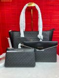  Túi Tote Michael Kors Mk Maisie Large Pebbled Leather 3-in-1 Tote Bag - Đen Logo 