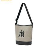  Túi Đeo Vai MLB Basic Big Logo Canvas Bucket Bag 3ABMS072N-50BKS - Đen 