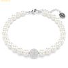 Vòng, lắc tay SWAROVSKI Swarovski Remix Collection strand Crystal pearl, White, Rhodium plated