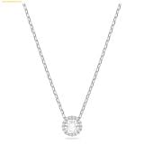  Dây cổ, dây chuyền SWAROVSKI Angelic pendant Round cut, White, Rhodium plated 