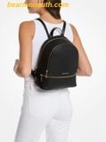  Balo Michael Kors MK Rhea Medium Pebbled Leather Backpack 
