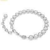  Vòng Tay, Lắc Tay Swarovski Imber Tennis bracelet Round cut, White, Rhodium plated 5682666 