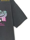  Áo Phông MLB Women's Varsity Vintage Washing Graphic Overfit Short Sleeve T-Shirt New York Yankees 3FTSV1053-43CGD Màu Đen 
