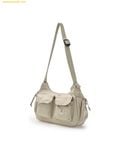  Túi Đeo Vai MLB Basic Gofcore Pocket Shoulder Bag Boston Red Sox 3ABQB035N-43SAS - Kem 