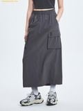  Chân Váy MLB Basic Gofcore Nylon Cargo Long Skirt Boston Red Sox 3FSKB0253-43CGD 