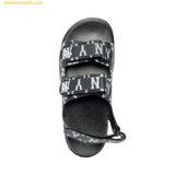  Giày Sandals MLB Chunky Monogram New York Yankees Black 3ASDSD423-50BKS 
