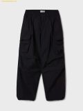  Quần Túi Hộp WHOAU Lightweight Nylon Cotton CargoPants(F) Màu Đen WHTAF2411F 
