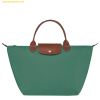 Túi Xách LongChamp Le Pliage Original M Handbag Sage - Recycled Canvas