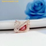 Dây cổ, dây chuyền SWAROVSKI Dancing Swan Necklace Swan, Red, Rose Gold-Tone Plated 