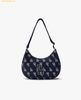 Túi Đeo Vai MLB Monogram Hobo Bag Boston Brown 3ABQL023N - Xanh Navy
