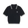 Áo Polo Crop MLB Women’s Basic Crop Polo T Shirts NEW YORK YANKEES ( 3FPQB0253-50BKS)