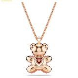  Dây cổ, dây chuyền SWAROVSKI Teddy pendant Bear, Pink, Rose gold-tone plated 