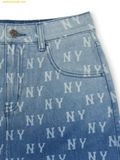  Chân Váy Demin MLB Women's Classic Monogram Gradient Print Denim Skirt New York Yankees 3FDSM0253-50INS 