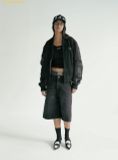  Quần Short Bad Blood Billy Track Bermuda Jeans Baggy Fit Black w-jeans24-005 