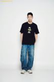  Áo Phông ADLV heart alien short sleeve t-shirt black 