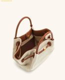  Túi Xách JW PEI Hana Mini Tote Bag - Brown Canvas 