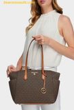 Túi Tote Michael Kors MK Marilyn Medium Tote Bag Màu Nâu Logo 