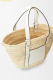  Túi Xách LOEWE Basket bag in palm leaf and calfskin Size M 