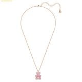  Dây cổ, dây chuyền SWAROVSKI Teddy pendant Bear, Pink, Rose gold-tone plated 