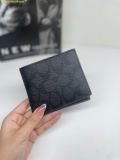  Ví Coach Nam 3 In 1 Wallet In Signature Canvas Đen Logo 