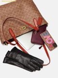  Túi Tote Coach Willow Tote Bag In Signature Canvas Nâu Logo 