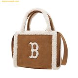  Túi Tote MLB Basic New York Yankees Tote Bag 3AORS0746-43CAS Màu Nâu 