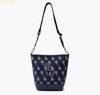 Túi đeo chéo MLB Monogram Jacquard Bucket Bag LA Dodgers 3ABML023N-07NYD Màu Xanh Navy