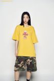  Áo Phông ADLV Heart Alien Short Sleeve T-Shirt Mustard Màu Vàng 