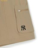  Quần Short MLB Woman'S Basic Gorpcore 6" Cargo Shorts NEW YORK YANKEES 3FSMB0353-50SAS Màu Nâu 