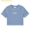 Áo Crop MLB Vintage Graphic Slim Crop New York Yankees 3FTSN0243-50INL T-Shirt - Xanh