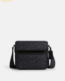  Túi Đeo Chéo Coach Sullivan Flap Crossbody In Signature Canvas CZ396 Đen 
