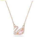  Dây Đeo Cổ, Dây Chuyền Swarovski Dazzling Swan necklace Swan, Pink, Rose gold-tone plated 5469989 