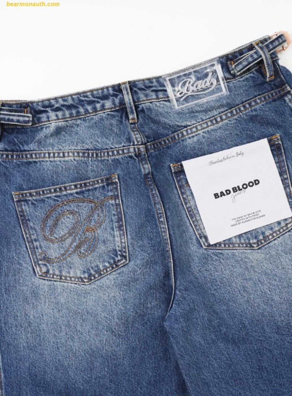 【BADBLOOD】Charlie Barrel Jeans - Mid Blue MUSINSA | BADBLOOD Charlie Barrel jeans - Light Blue