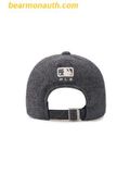  Mũ Lưỡi Trai MLB Basic Wool Structure Ball Cap CLE DMelange Gray 3ACPWC246-45MGD 