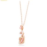  Dây Đeo Cổ, Dây Chuyền Swarovski Dazzling Swan pendant Swan, Pink, Rose gold-tone plated 5473024 