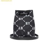  Túi Đeo Chéo MLB Dia Monogram Jacquard Mini Bucket Bag New York Yankees Black 3ABMS022N-50BKS 