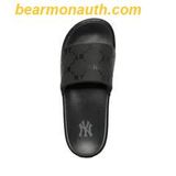  Dép MLB Chunky Mound Dia Monogram 3ALPAC123-50BKS Màu Đen 