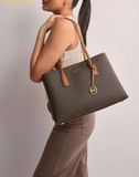  Túi Tote Michael Kors MK Ruthie Medium Signature Logo Tote Bag Màu Nâu Logo 