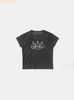 Áo Bad Blood Crack Print T-Shirt - Black Leopard w-tee25-045