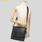  Túi Đeo Chéo Coach Houston Map Bag In Signature Canvas Màu đen 