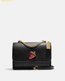  Túi Đeo Vai Coach Klare Crossbody In Signature Canvas With Strawberry Sỉze 22 CH331 - Màu Đen 