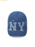  Mũ Lưỡi Trai MLB Denim Coopers Unstructured Ball Cap New York Yankees 3ACPD045N-50INS Màu Xanh 