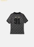 ★BAD BLOOD★ Vintage Club V Neck Check T Shirt Red Badblood Vintage Club V-Neck Check T-Shirt - Red – BBGSHOPHK