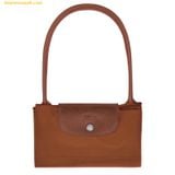  Túi Xách LongChamp Le Pliage Green M Tote Bag Cognac - Recycled Canvas 