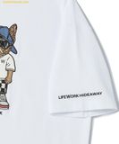  Áo Phông Lifework Snap Hipdog Short Sleeve T-Shirt LW252TS106 Màu Trắng / Xám / Đen 