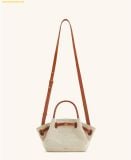  Túi Xách JW PEI Hana Mini Tote Bag - Brown Canvas 