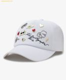  Mũ Lưỡi Trai Karl Lagerkarl Cate Pins Baseball Cap Màu Trắng 